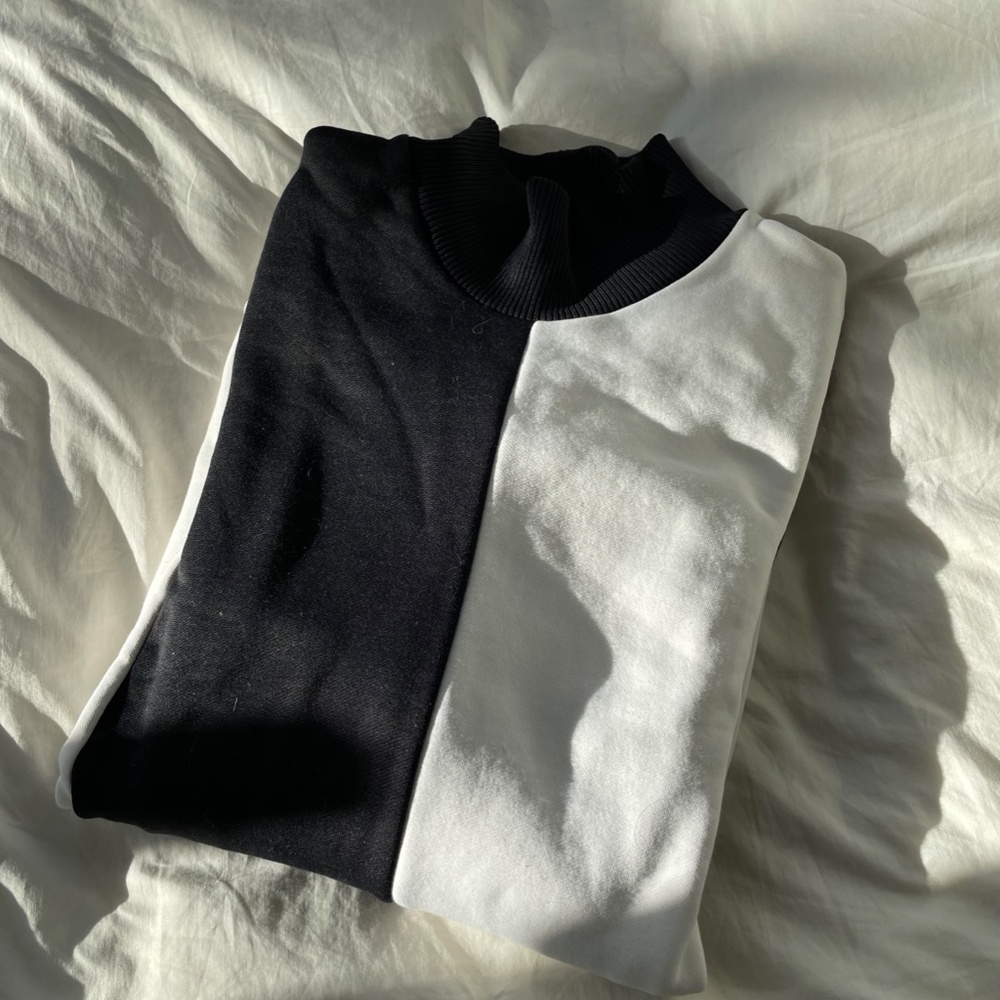 Marques Almeida B&W Colorblock Sweatshirt